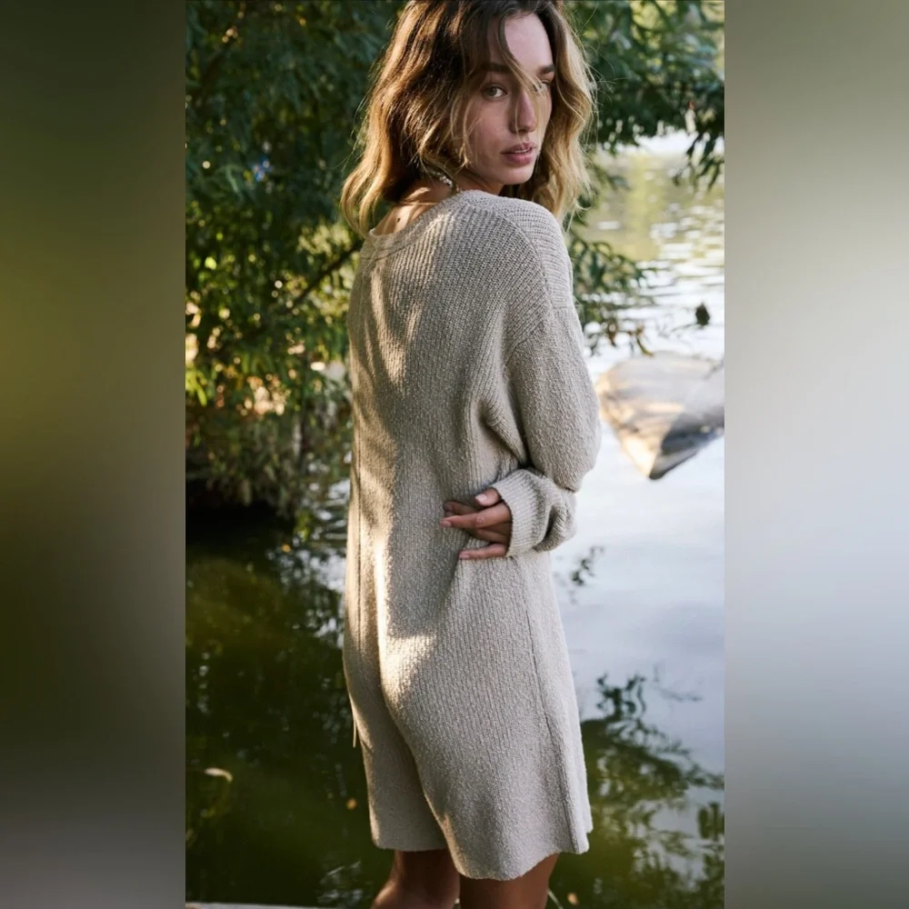 NWOT Free People Beau Sweater Romper - Picture 2 of 11